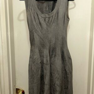 Alaia Charcoal Sleeveless Mini Dress
